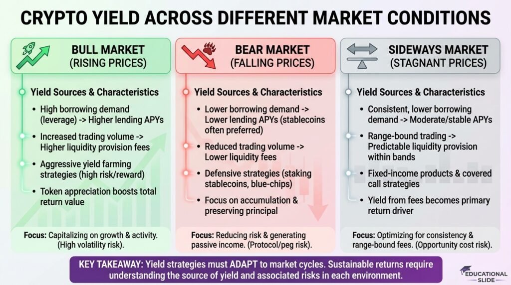 Crypto Yield Across Different Market Conditions